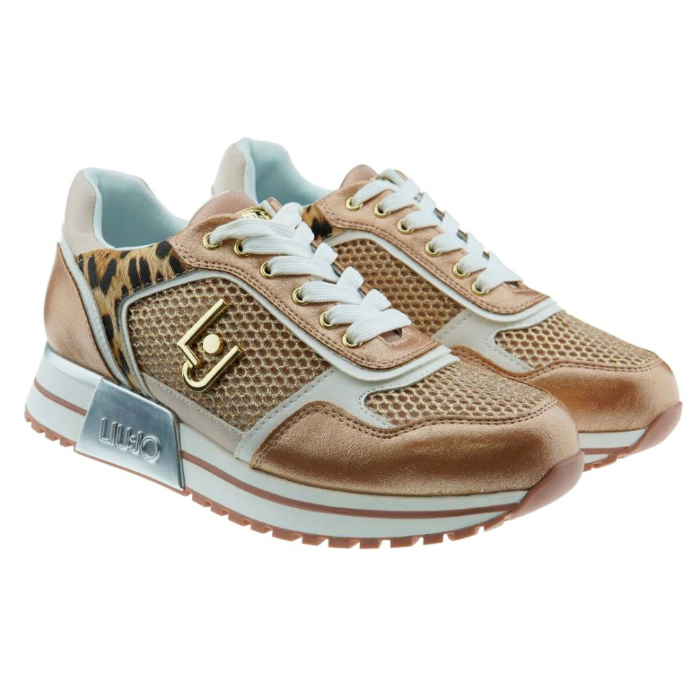 Zapatillas sneakers metalizadas Liu Jo Kiss 02