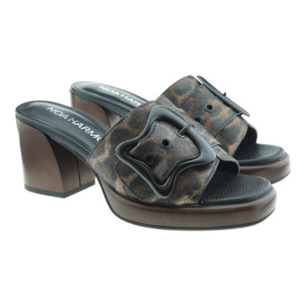 Sandalias Mujer Tacón Leopardo Noa Harmon Lil Haley