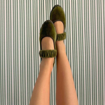 Bailarinas Flabelus terciopelo elástico Mafalda