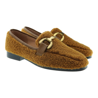 Mocasines piel mujer borreguillo Bibilou Marsella 572792