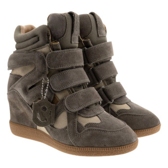 Sneakers Beckett cuña ante taupe Steve Madden Marvis