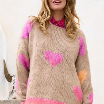 Jersey lana corazones Miss Goodlife MG13282