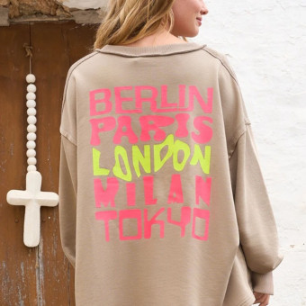 Sudadera cuello V algodón Miss Goodlife MG 12988