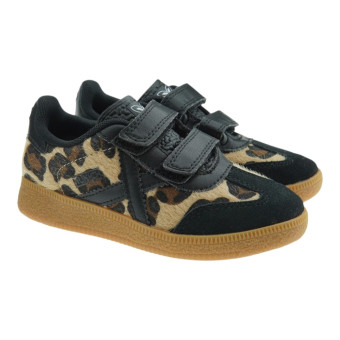 Zapatillas casual niña leopardo Munich Mini Barru Vco