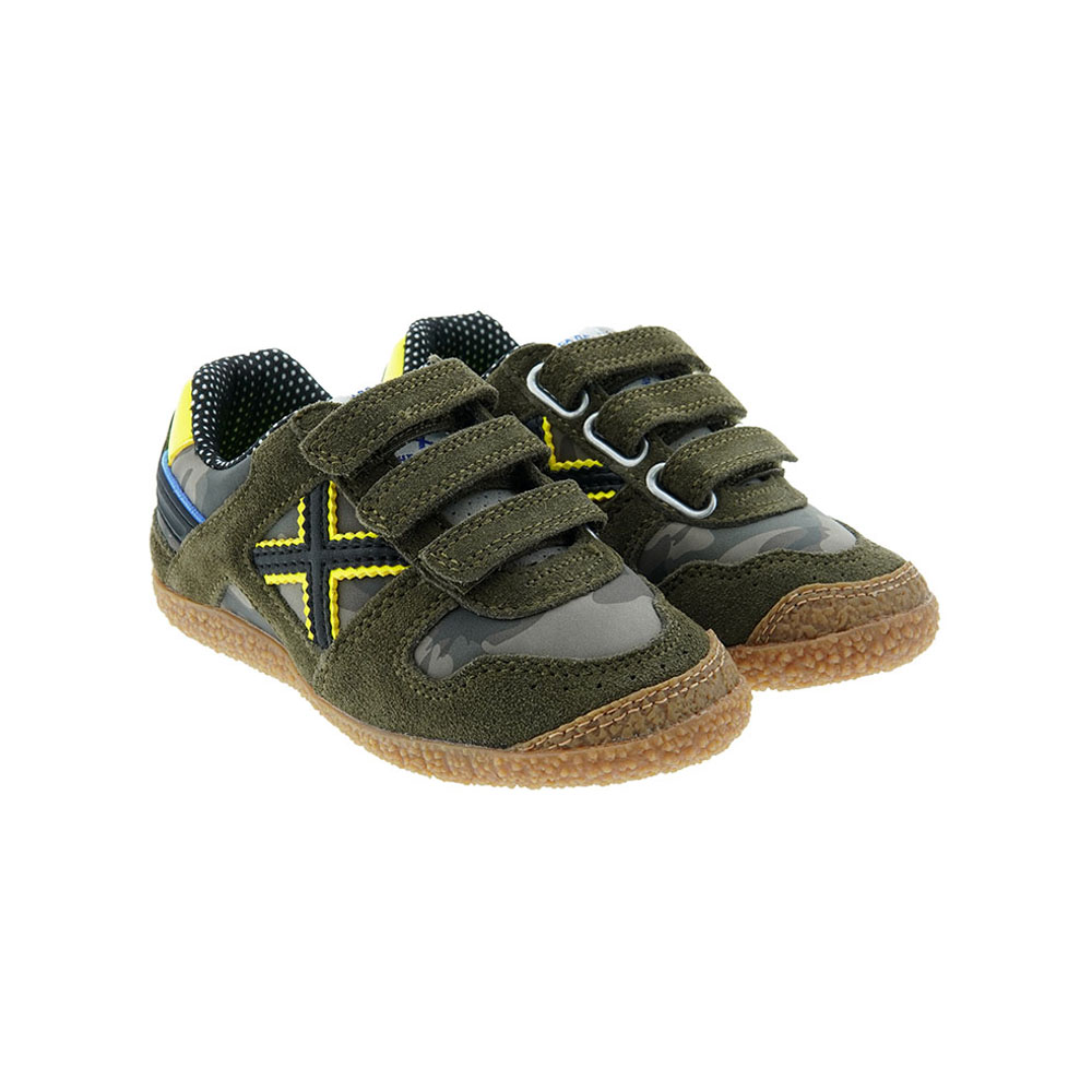 Zapatilla sneakers niño velcro estampadas Munich Mini Goal 1529