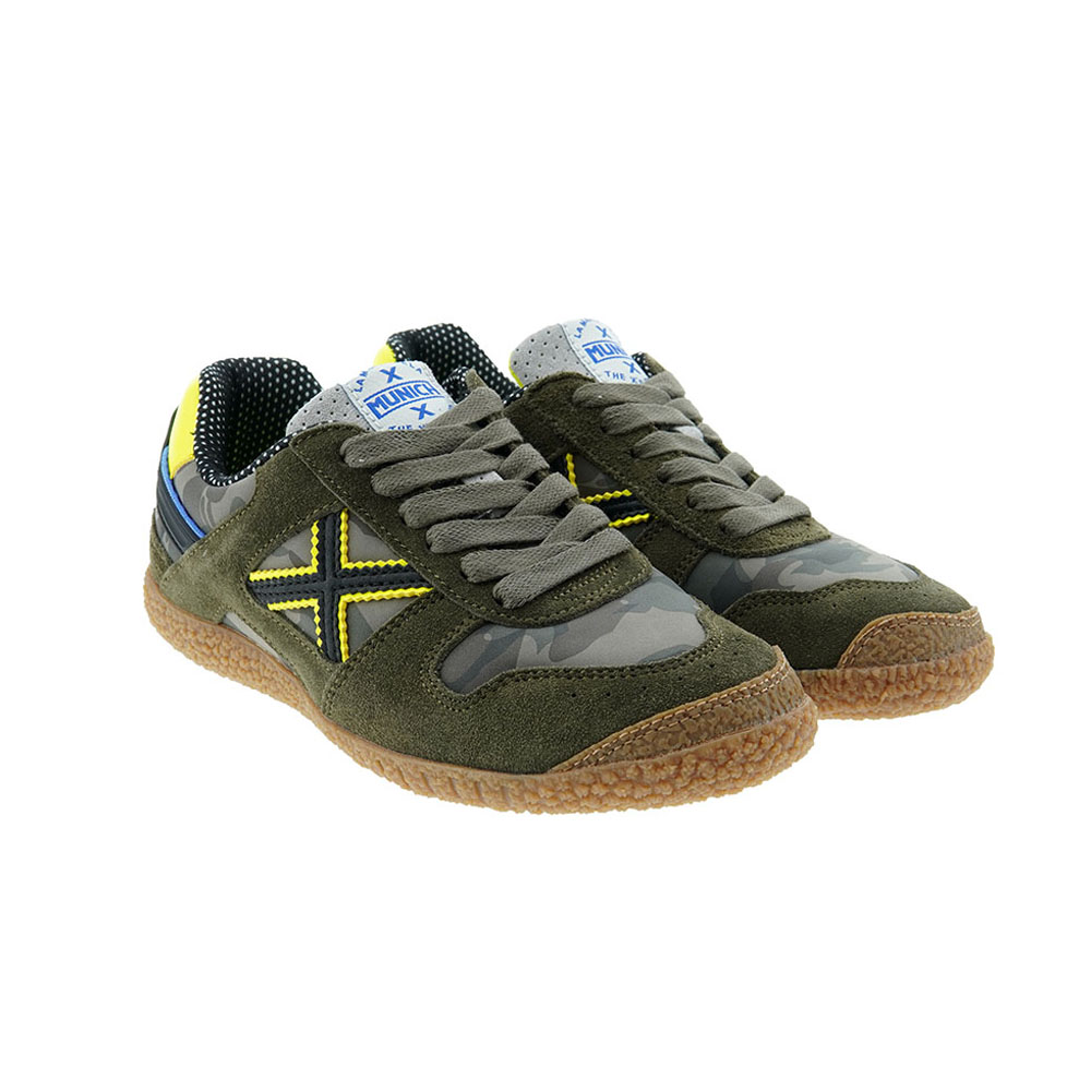 Sneakers niño camuflaje Munich Mini Goal 1539