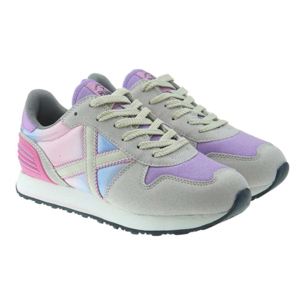 Sneakers cordones mujer holografica Munich Mini Massana