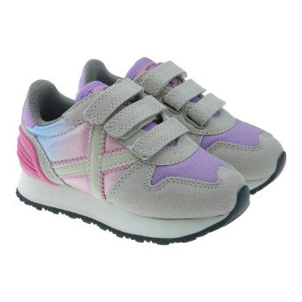 Zapatillas velcro metalizadas Munich Mini Massana Vc