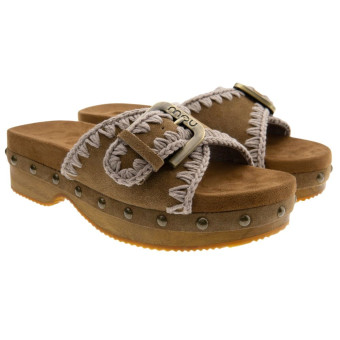 Sandalias pala ante cuero hebilla Mou MU.SW151004A