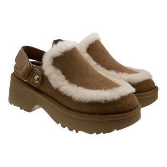 Zueco piel cordero mujer Ugg New Heights Esm