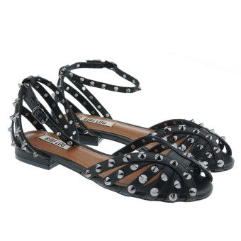 Sandalias cangrejeras mujer piel tachuelas Bibilou Nori 780Z10VK