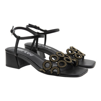 Sandalias tacón bajo y tachas Bibilou Orubi Sandal 40