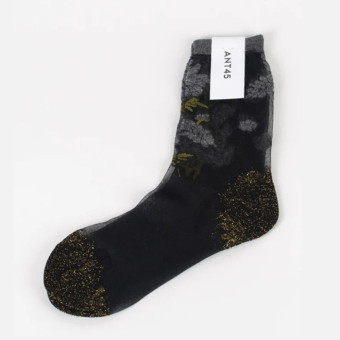 Calcetines mujer flores transparente ANT45 Papillon