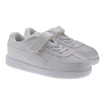Deportivas blancas niño velcro Puma Club Lt