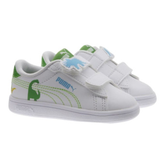 Deportivas blancas niño Puma Smash 3
