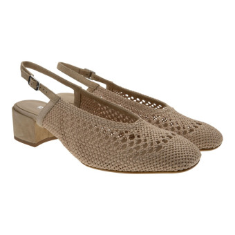 Zapatos crochet destalonados tacón bajo Reqins Ravel