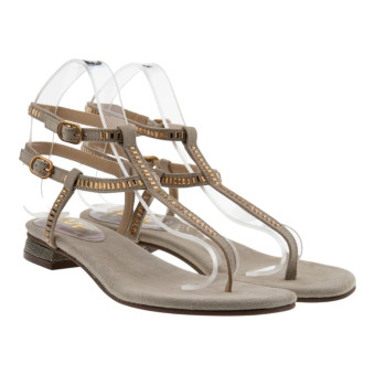 Sandalias Dedo Romanas Mujer Doble Hebilla 220V REA