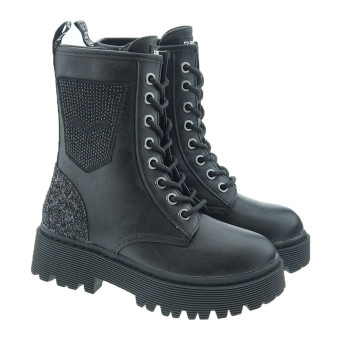 Botas militares niña glitter Replay Ride