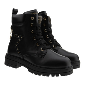 Botines negros militares niña estrella Balducci RIV1030