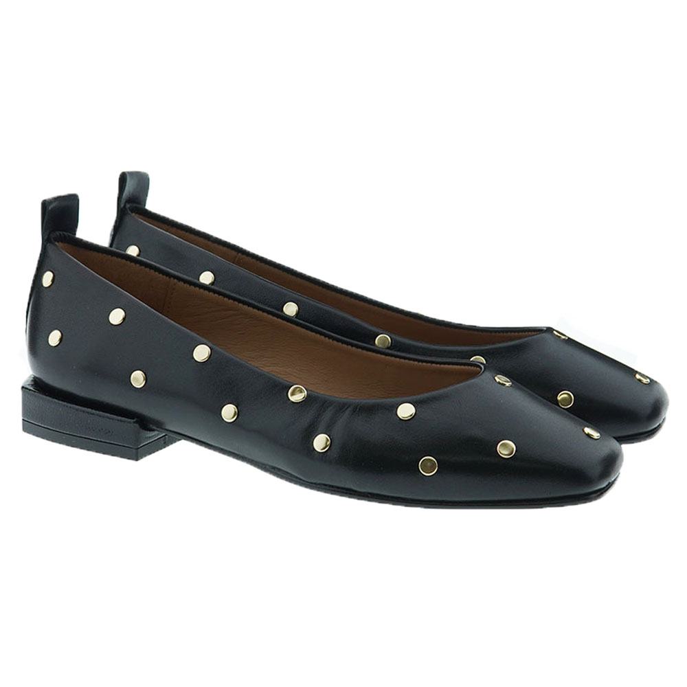 Bailarinas piel tachuelas mujer Carrile S-3745