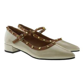 Zapato Mujer Charol Hebilla Carrilé Woman Tachuelas S-3922