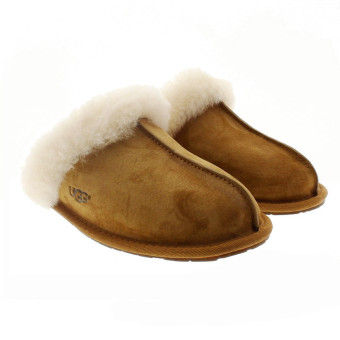 Zapatillas casa destalonadas mujer pelo Ugg Scuffette