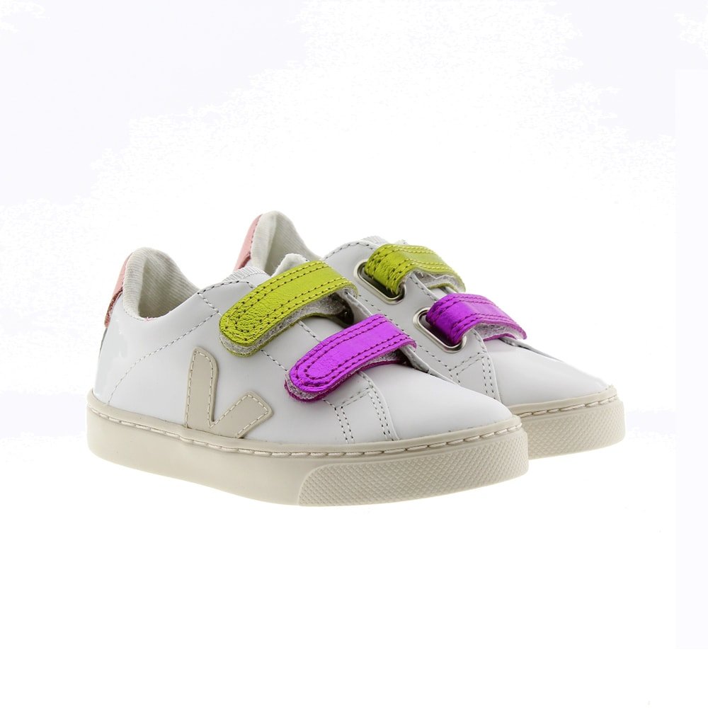 Sneakers niña velcros metalizados Veja Small Splar V