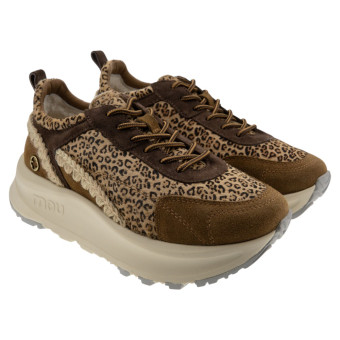 Sneakers mujer Mou animal print y plataforma Speed Esk