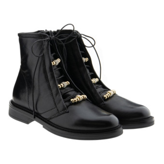 Botines negros cordones Mjus T81215