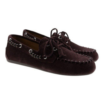Náuticos mujer piel ante cordones Bibilou Violetta Loafer