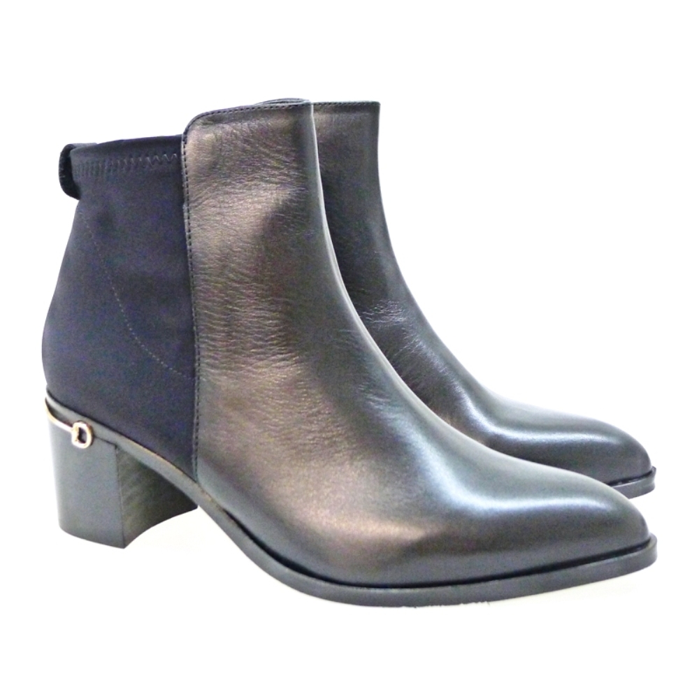 Botin Tacon Medio Mujer Pedro Miralles 4246 Negro