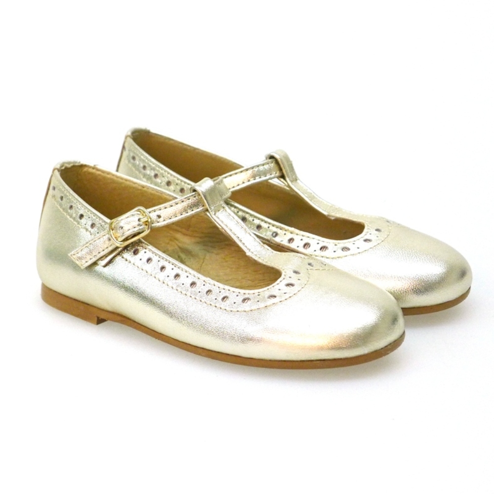 Zapato sandalia metalizado hebilla Clarys 5286