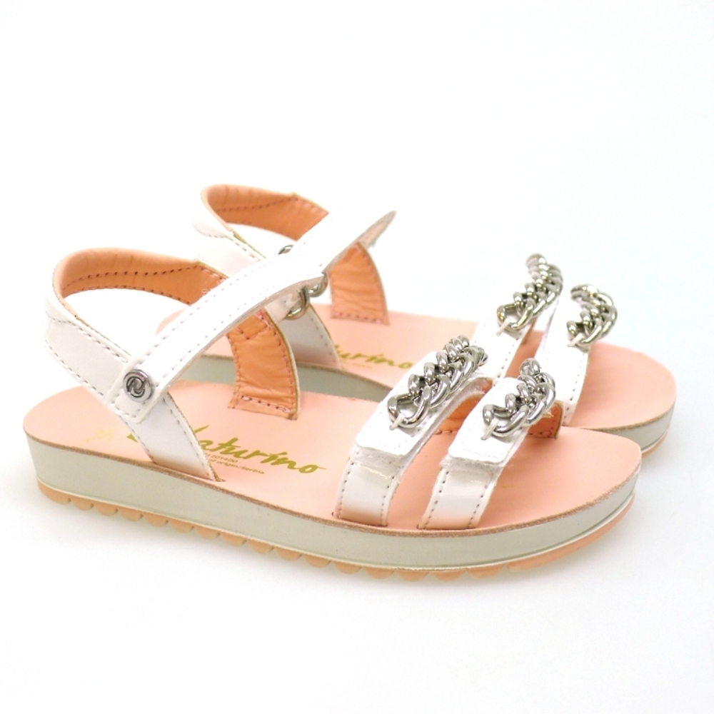 Sandalia Velcros Niña Naturino 6008 Blanco
