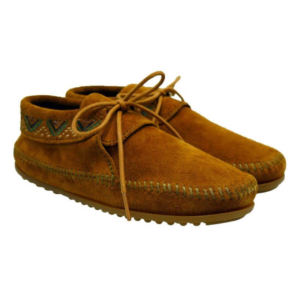 Botín indio corto Minnetonka Mosaic Brown