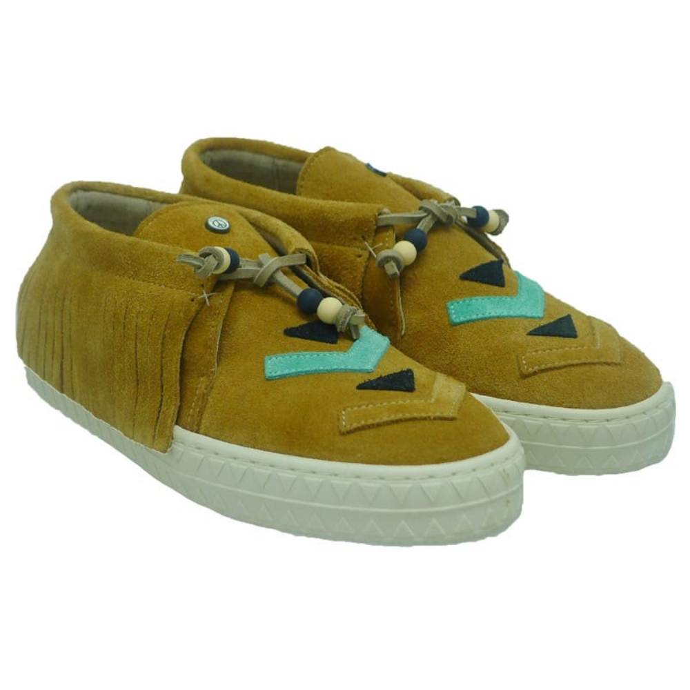 Sneakers con flecos Dolfie Janis1 Camel Suede