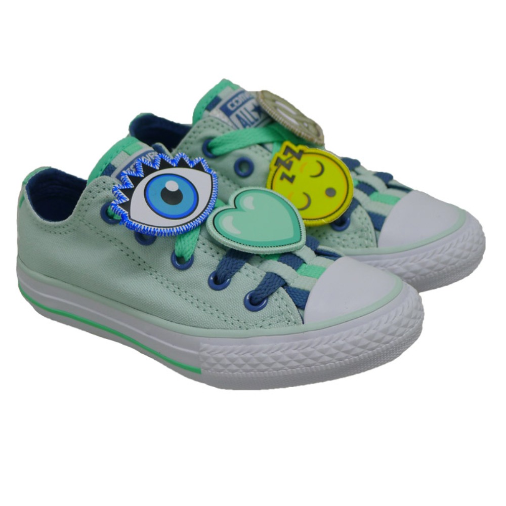 Lonas niña con parches Converse C Ctas 330 Light Agua marina