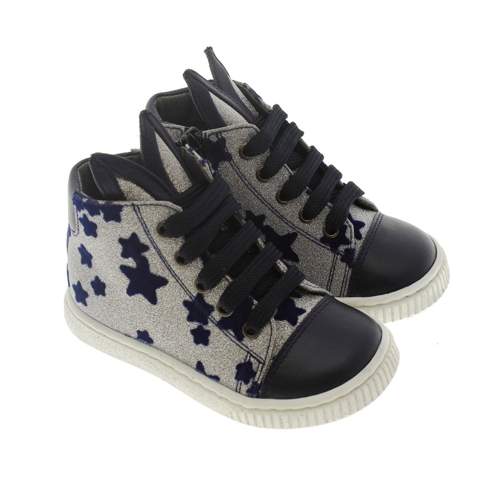 Bota deportiva glitter orejitas piel Carrile