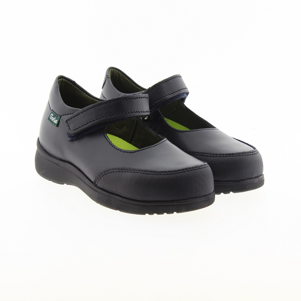 Zapato mercedes piel velcro colegio Gorila 30200