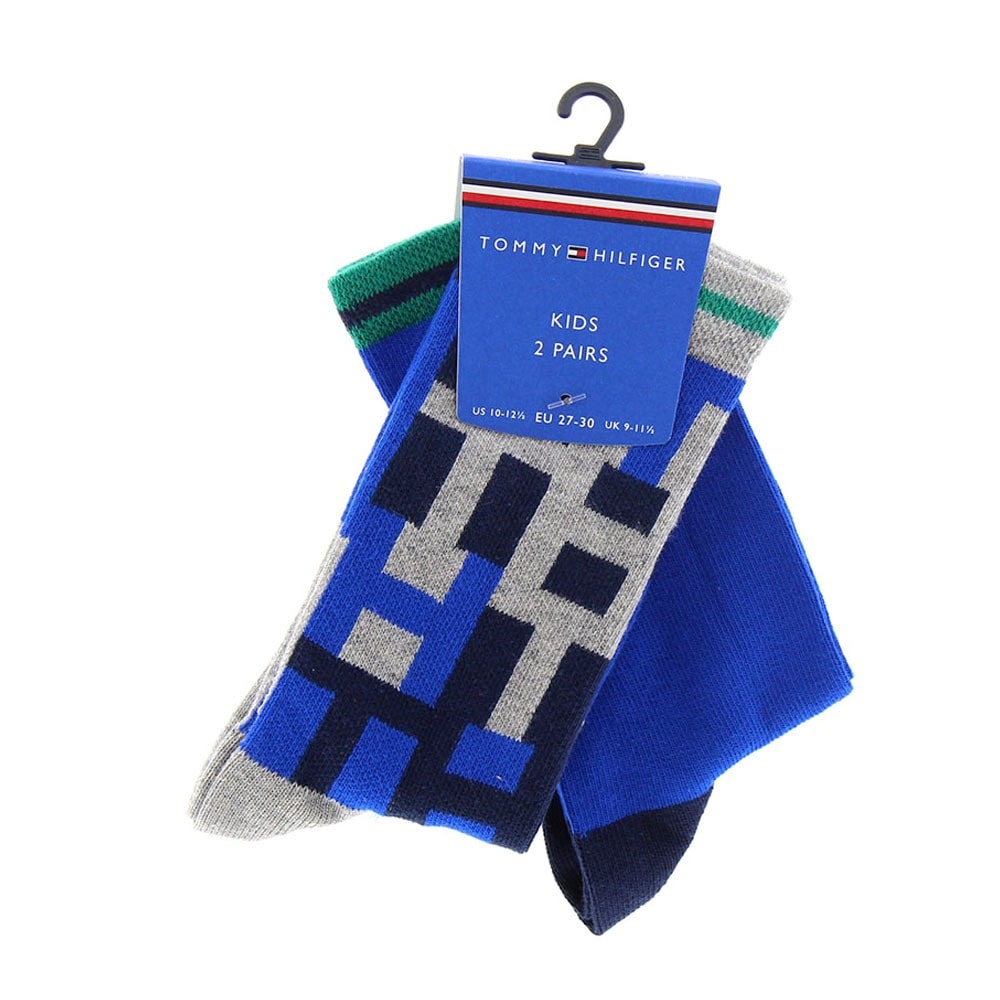 Pack dos calcetines logos Tommy Hilfiger 100000811
