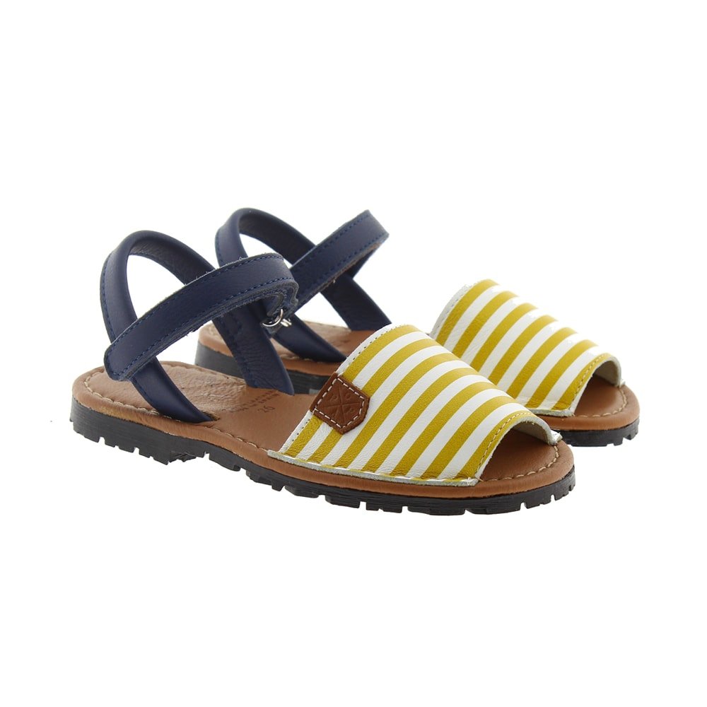 Menorquinas piel niño velcro Popa 1 Boomerang
