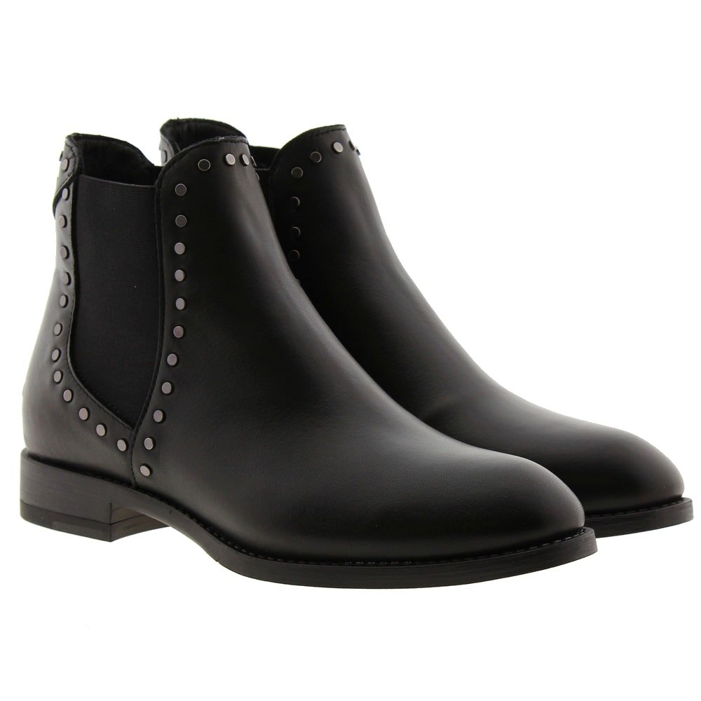 Botines Chelsea piel tachas Alpe 430820