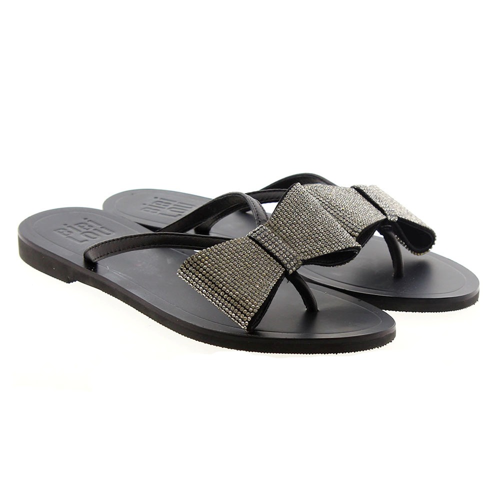 Sandalia plana dedo lazo strass Bibilou 877Z00VK