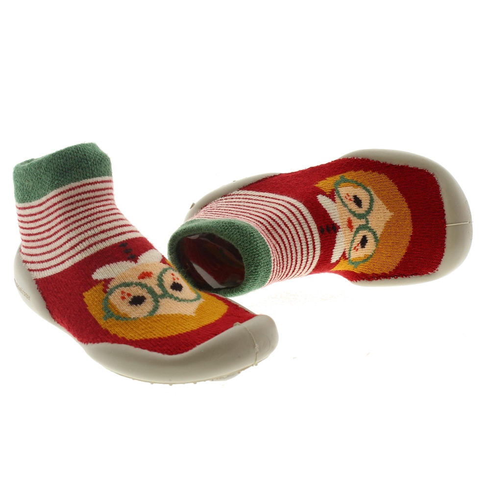 Collegien zapatillas antideslizantes casa 931 F Petite Aperon Rouge
