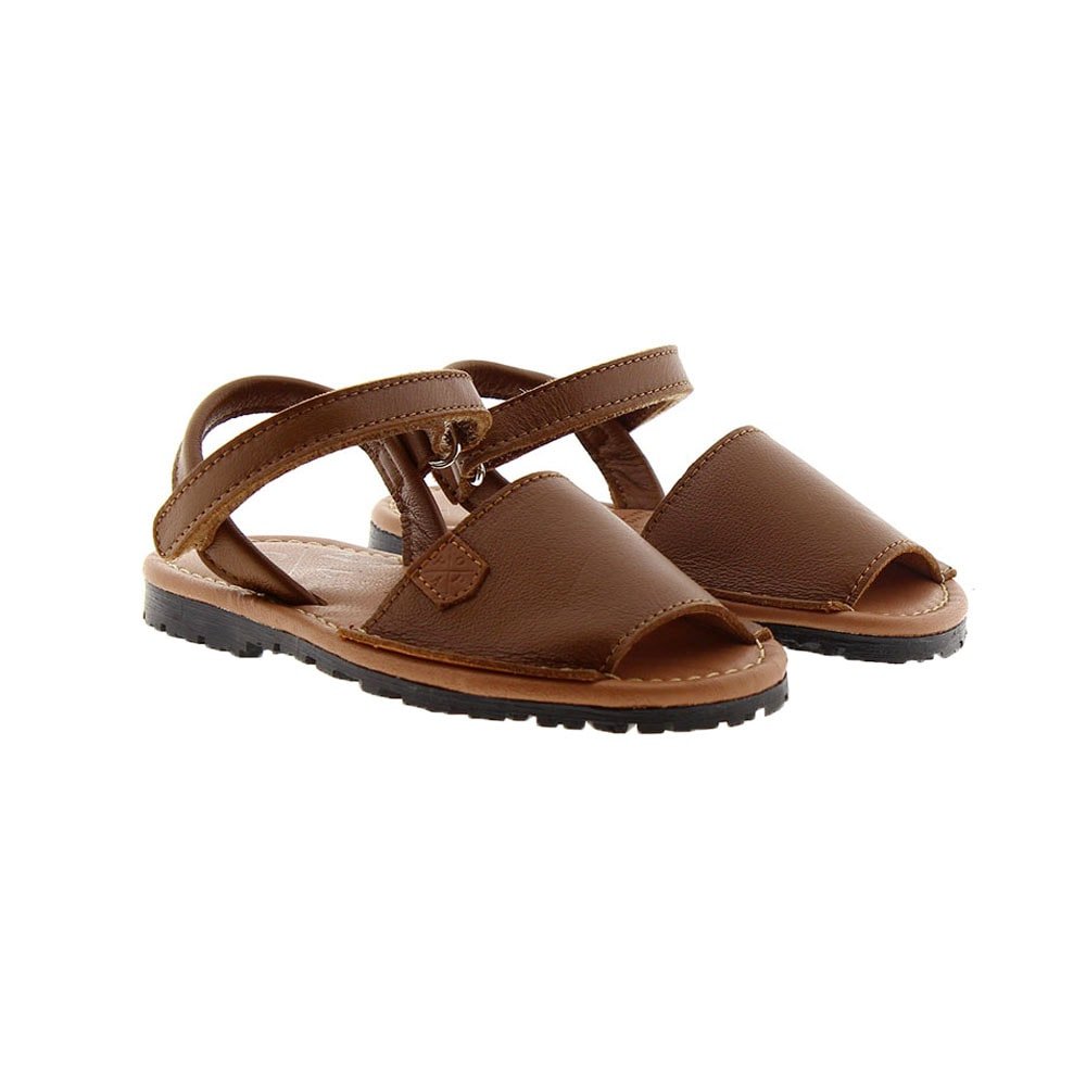 Abarcas piel velcro niño Popa Boomerang