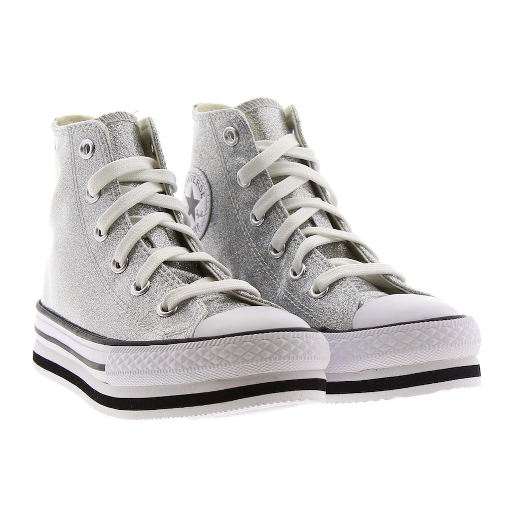 converse metalizadas plataforma