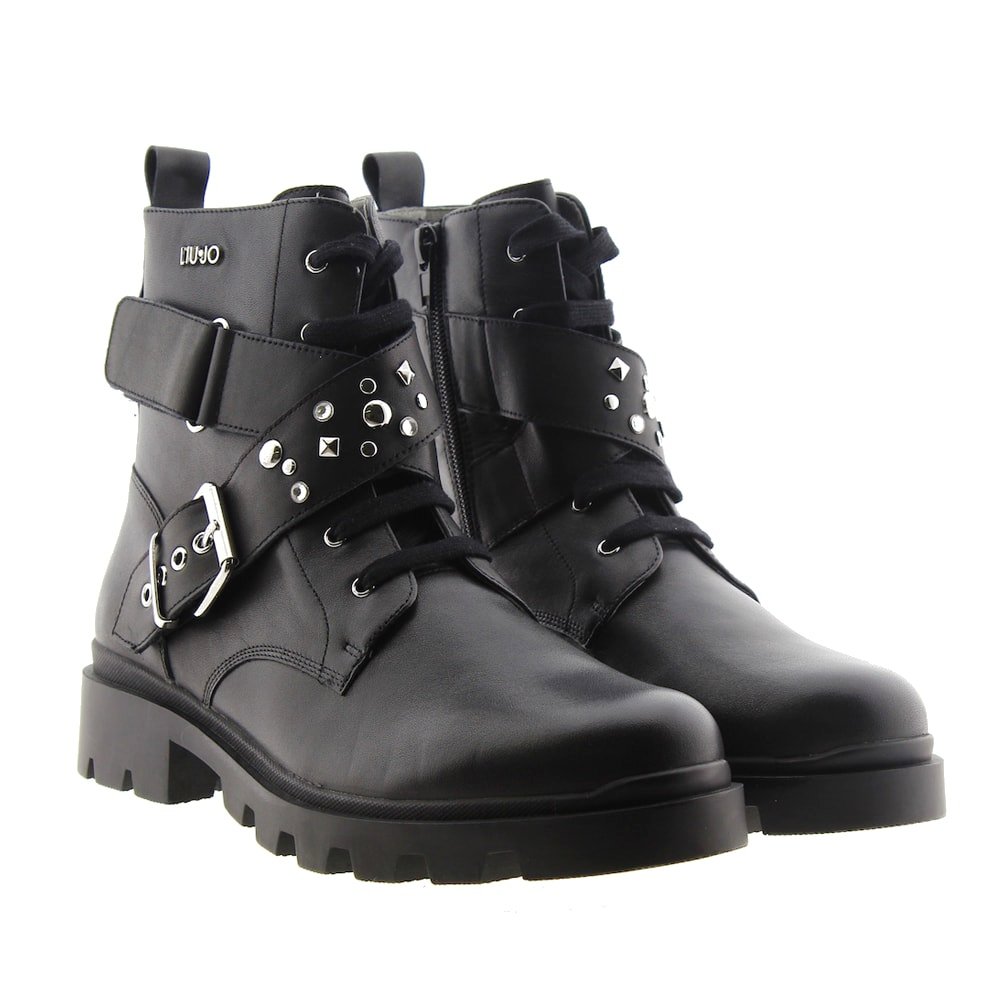 Bota militar hebillas y tachas Liu Jo Debbie 22