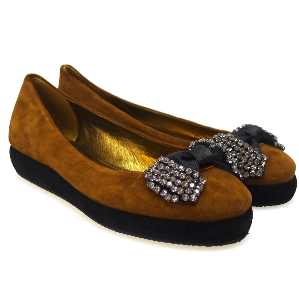 Bailarina piel plataforma Cafenoir DM501