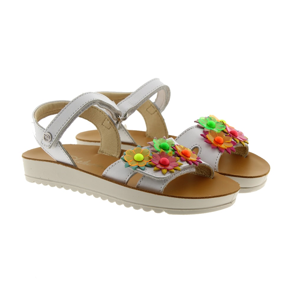 Sandalia velcro flores Naturino Elba