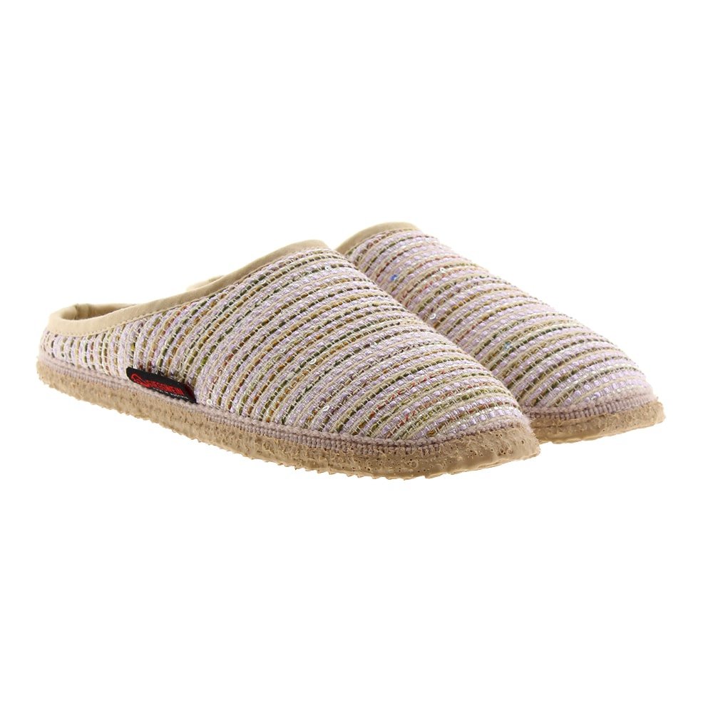 Zapatillas destalonadas casa rayas Giesswein Pegnitz