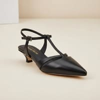 Zapatos destalonados tacón hebilla piel Bruno Premi foto 6